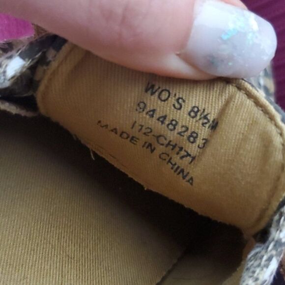 Sperry Animal Print Sequin Boat Shoes size 8.5 - Picture 7 of 8